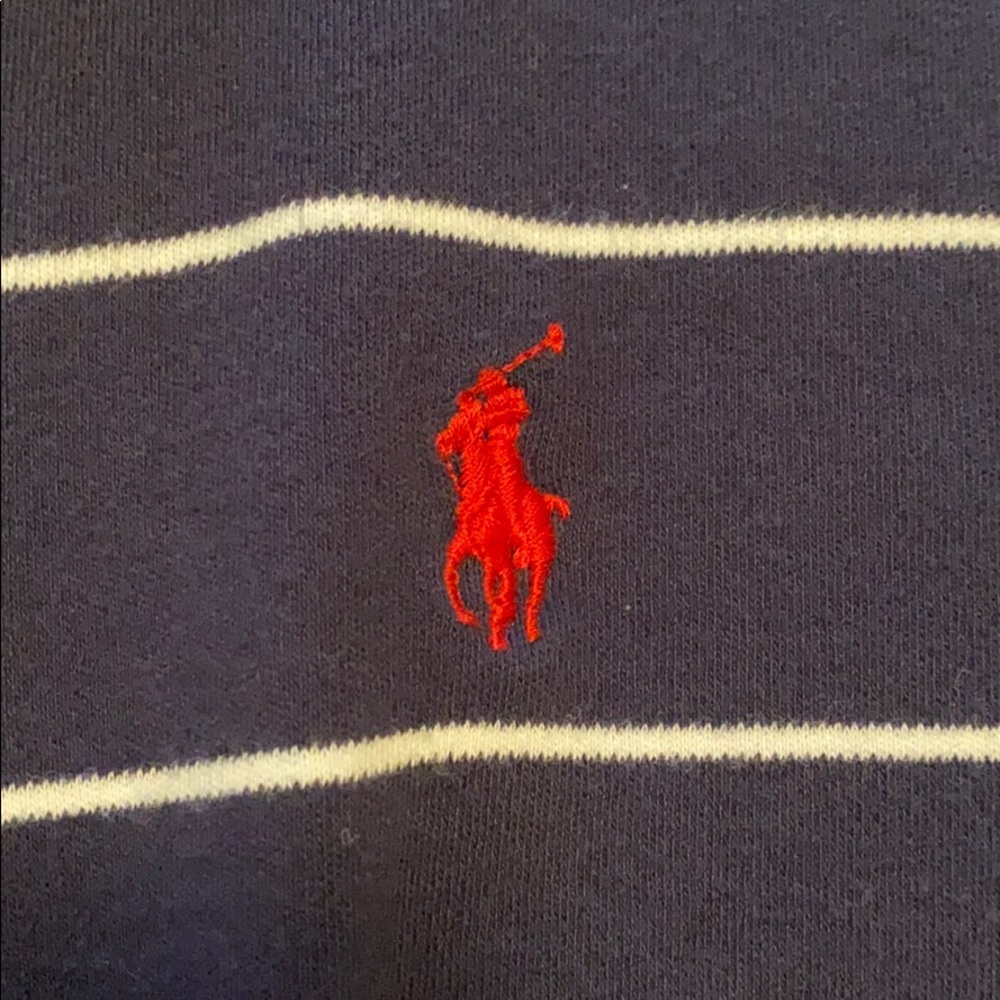Ralph Lauren Blue with White Stripe Polo - Picture 4 of 5